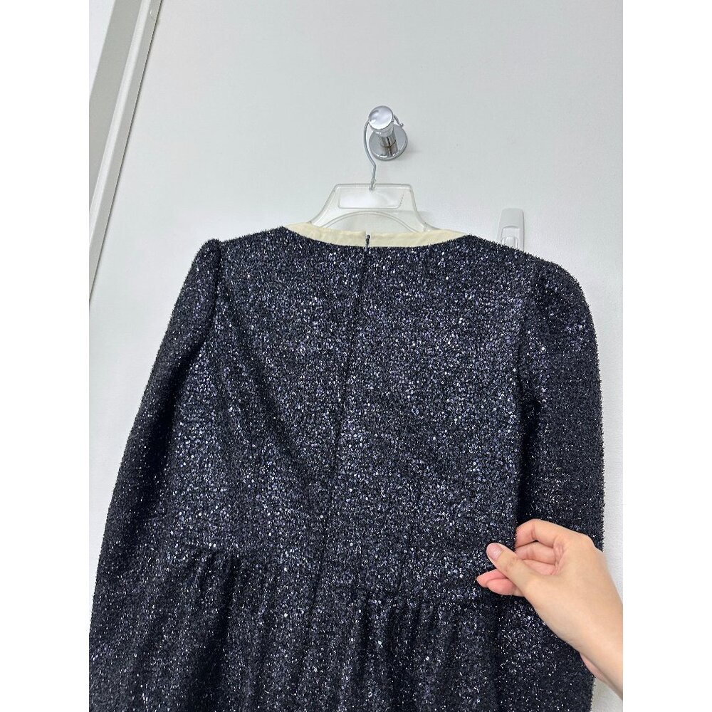 SALONI Glittering Black Jumpsuit with Cream Accents - Picture 12 of 16